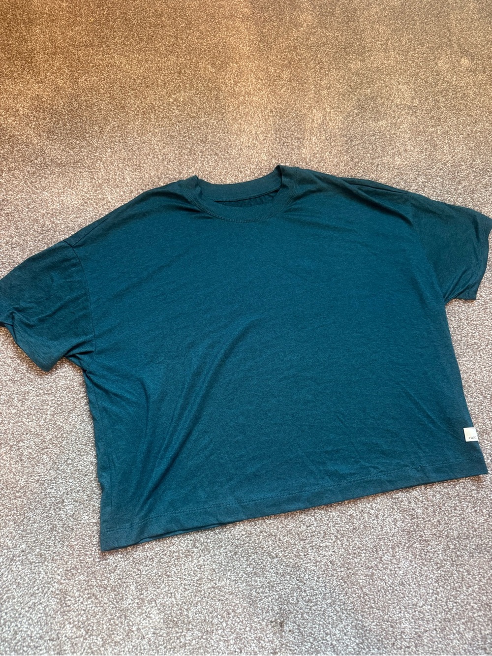 Vuori Energy Tee in Moss Teal- Small - Picture 2 of 5